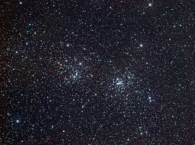 NGC 869 Double Cluster Color Crop